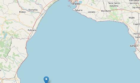 Il terremoto di oggi in Calabria avvertito anche a Taranto
