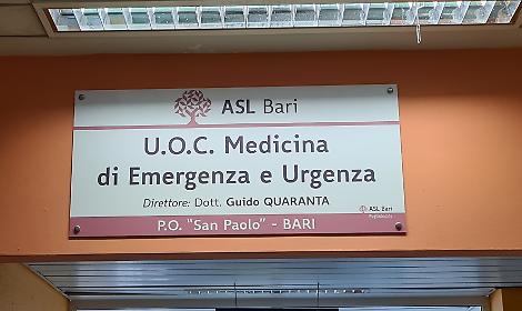 Il Pronto soccorso dell'Ospedale San Paolo di Bari