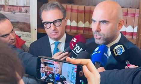 Il sen. Dario Damiani con il Sottosegretario Tullio Ferrante