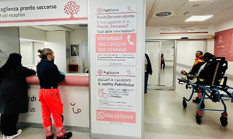 Il pronto soccorso del Policlinico di Bari