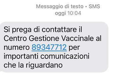Sms truffa sulle vaccinazioni, allarme della Asl: &ldquo;Non rispondete&rdquo;