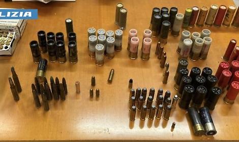 Le munizioni sequestrate ad Alliste