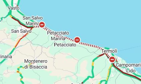 Frana di Petacciato, 37 treni coinvolti e cancellazioni a Bari