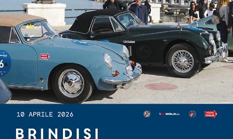 La 1000 Miglia Experience arriva in Puglia, Brindisi protagonista tra storia e motori