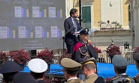 Il questore Bat Alfredo Fabbrocini a Canosa di Puglia