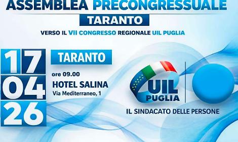 Taranto al bivio, la Uil lancia l&rsquo;allarme su lavoro, sanit&agrave; e sviluppo