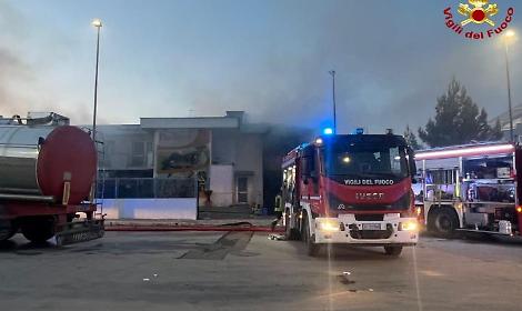 L'intervento dei Vigili del Fuoco