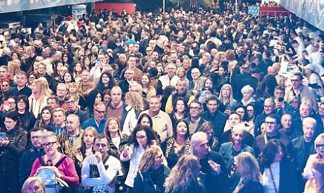 La prima serata in Villa Peripato