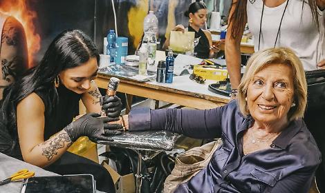 Adriana Poli Bortone al Tatoo Fest di Lecce