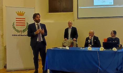 Il Questore Bat Alfredo Fabbrocini al convegno di ieri a Barletta