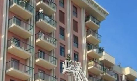 L'intervento dei Vigili del Fuoco