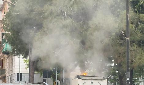 La polvere sollevata dalla spazzatrice di Kyma Ambiente