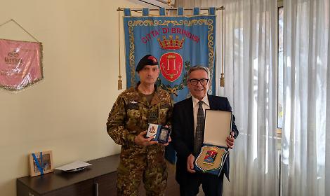 Il Capo di Stato Maggiore della Difesa, Luciano Antonio Portolano e Giuseppe Marchionna