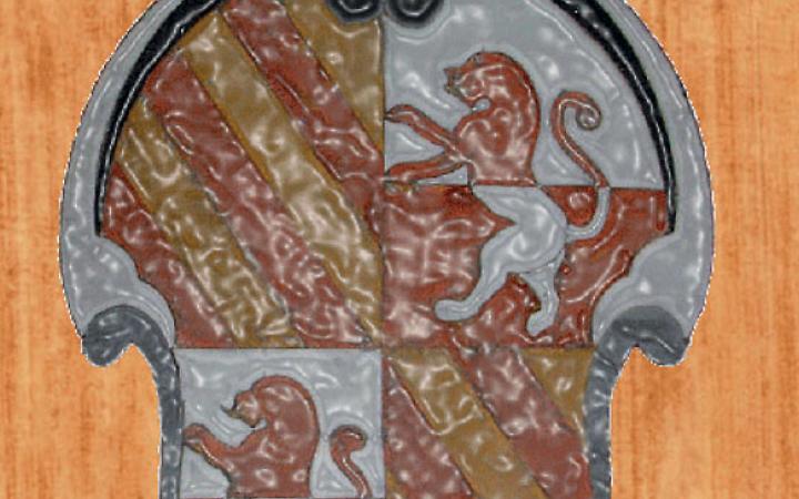 Lo stemma araldico della famiglia D'Aquino