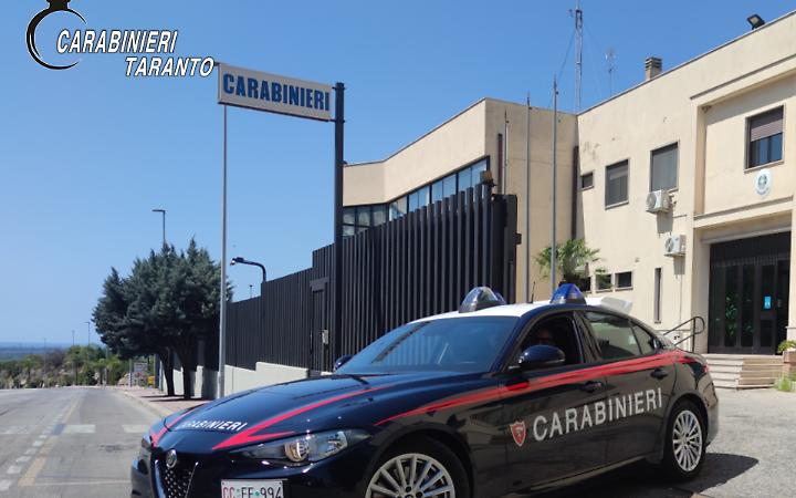 La caserma dei carabinieri di Massafra