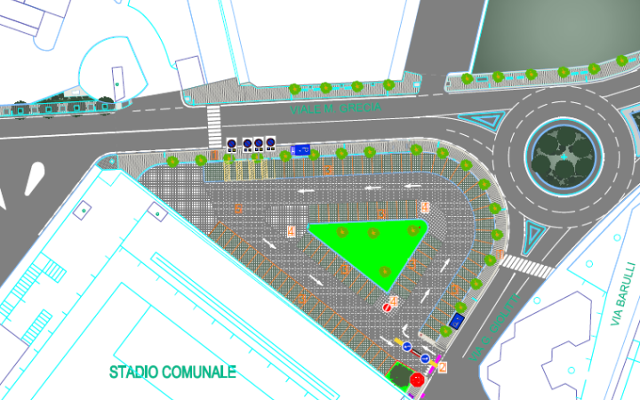 Nuovo parcheggio in via Magna Grecia a Massafra