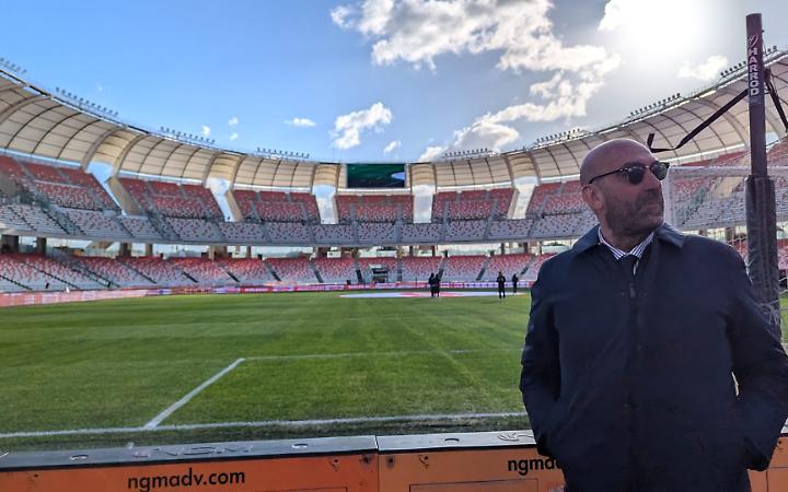 Vito Leccese allo Stadio San Nicola
