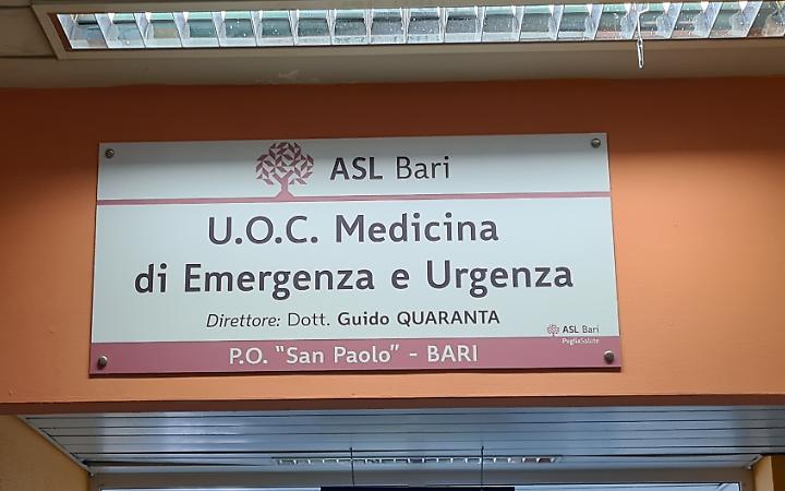Il Pronto soccorso dell'Ospedale San Paolo di Bari