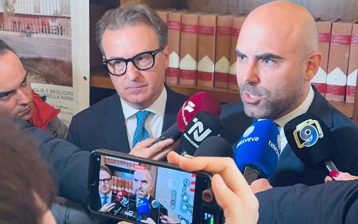 Il sen. Dario Damiani con il Sottosegretario Tullio Ferrante