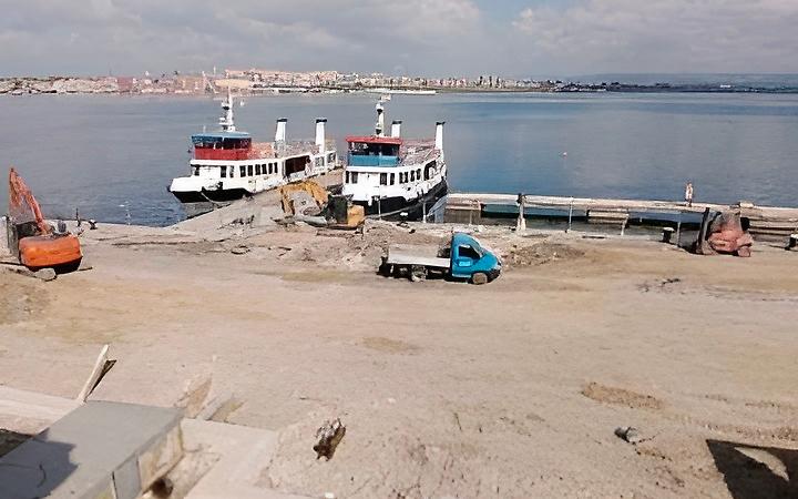 I lavori all'ex banchina Torpediniere a Taranto