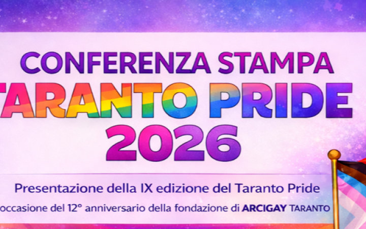 Taranto Pride 2026, parte il conto alla rovescia: presentazione al Teatro Orfeo