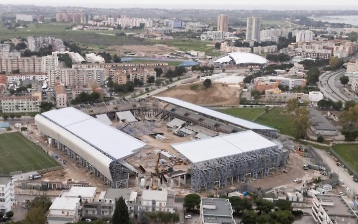 I lavori allo Stadio Iacovone di Taranto