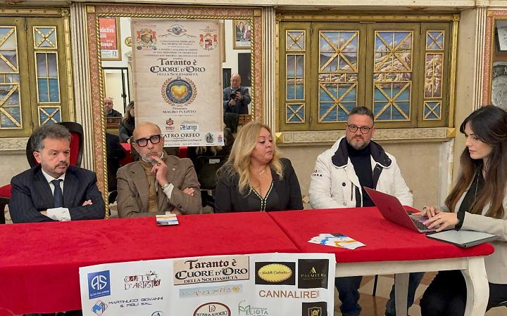 Taranto premia la solidariet&agrave;: al Teatro Orfeo la XV edizione del &ldquo;Cuore d&rsquo;Oro&rdquo;