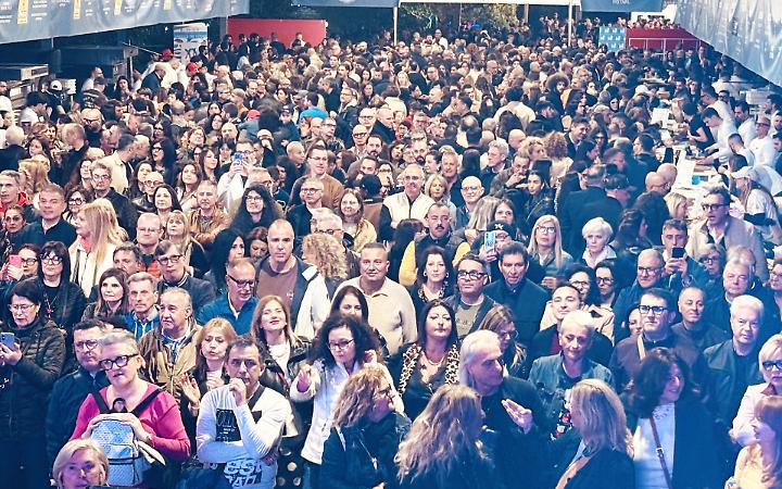 La prima serata in Villa Peripato