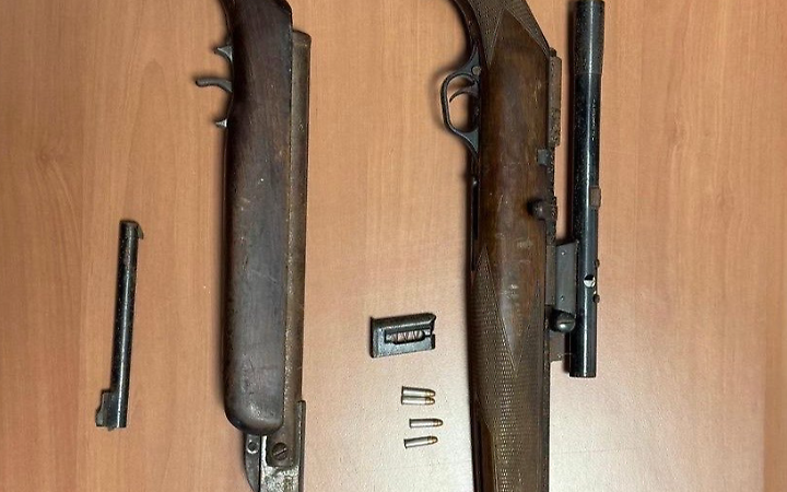 I fucili recuperati dai Carabinieri di Bari