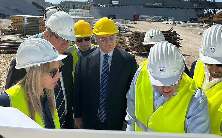 Il sopralluogo allo Stadio Iacovone