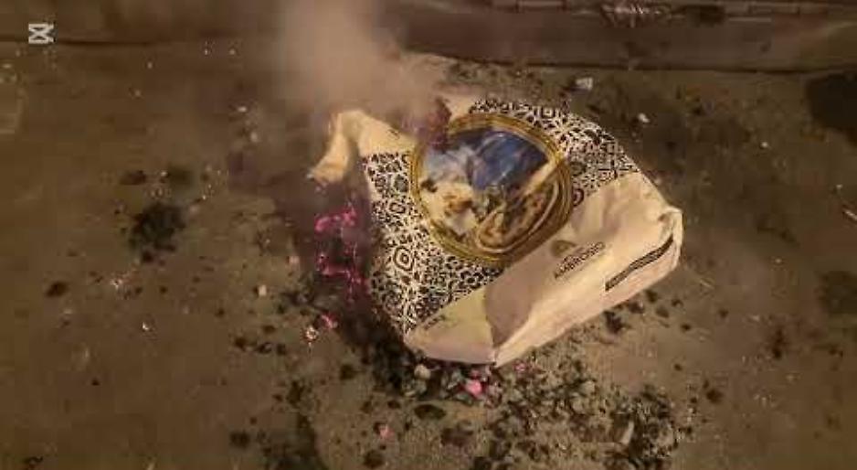 Cassonetto in fiamme in via Nitti: evitato il caos grazie a due operatori Kyma Ambiente