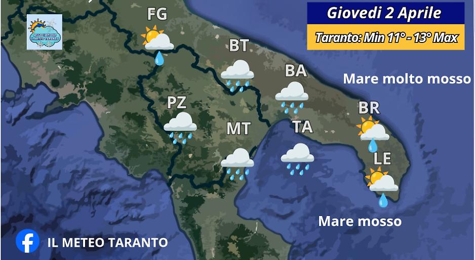 Le previsioni de "Il Meteo Taranto"