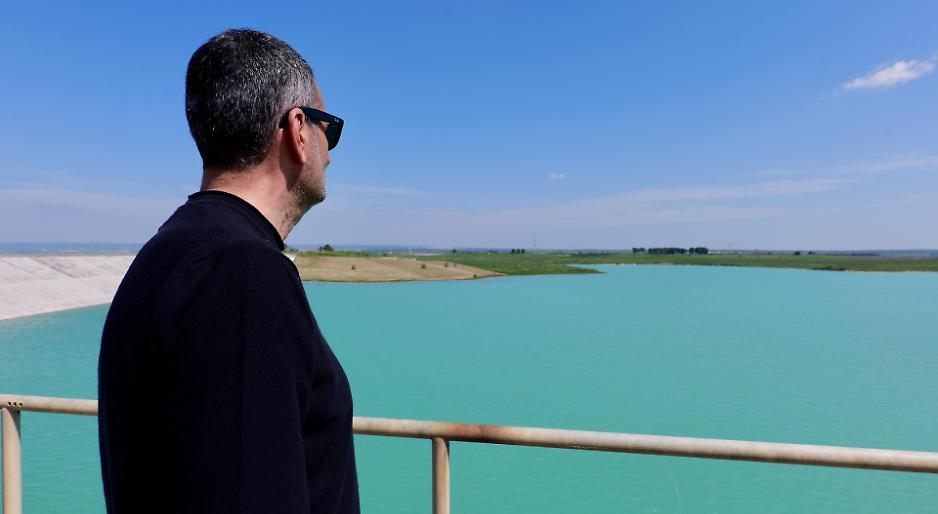 Antonio Decaro alla diga del Pappadai