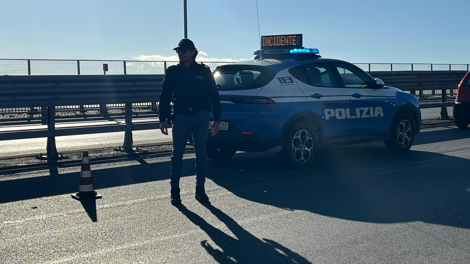 Maxi tamponamento sul ponte Punta Penna - foto Francesco Manfuso