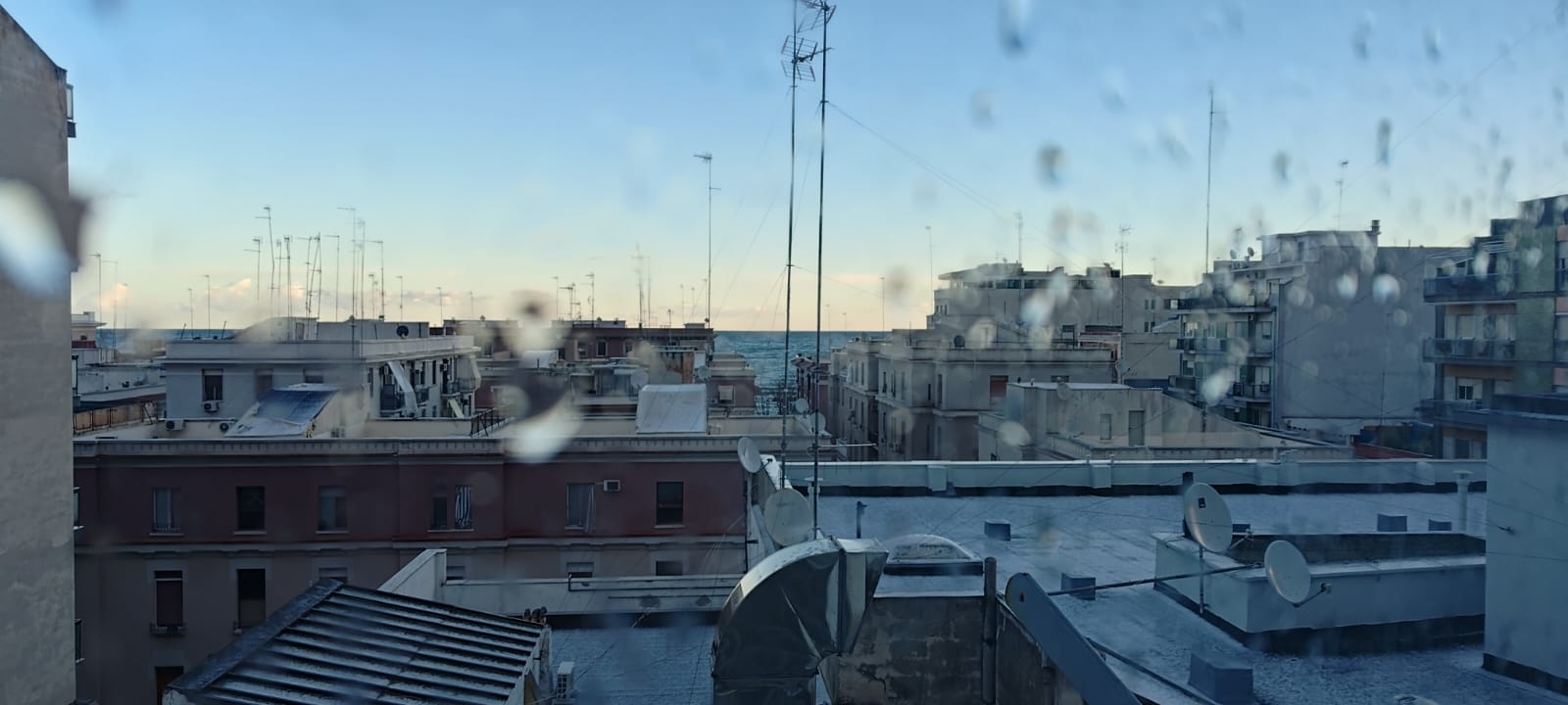 La grandine a Bari