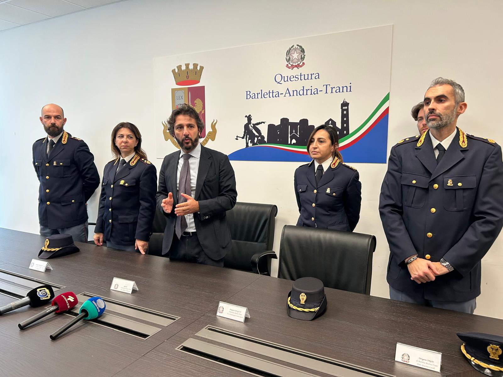 Nuovi incarichi per i Dirigenti della Questura Bat 