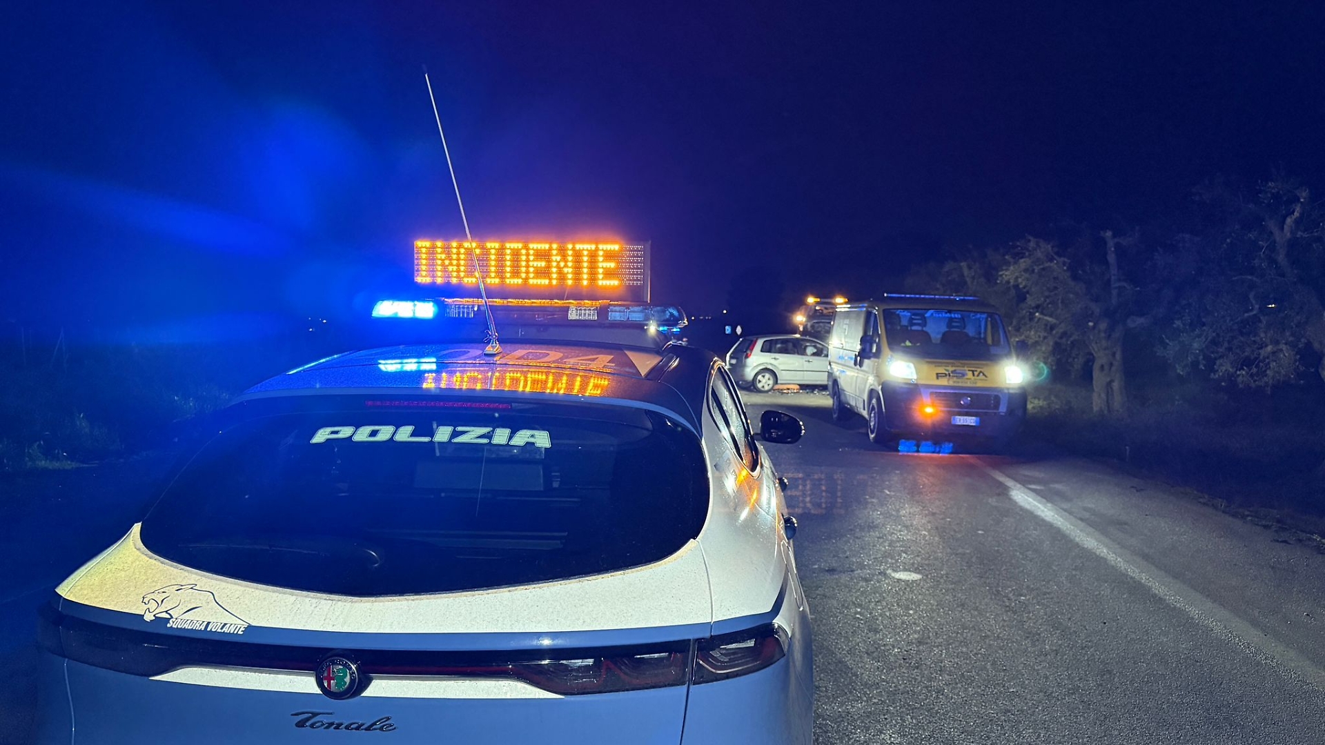 L'incidente di questa notte - foto di Francesco Manfuso