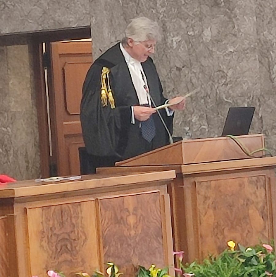 Il Presidente dell'Ordine degli Avvocati di Trani, Francesco Logrieco all'inaugurazione dell'Anno Giudiziario a Bari