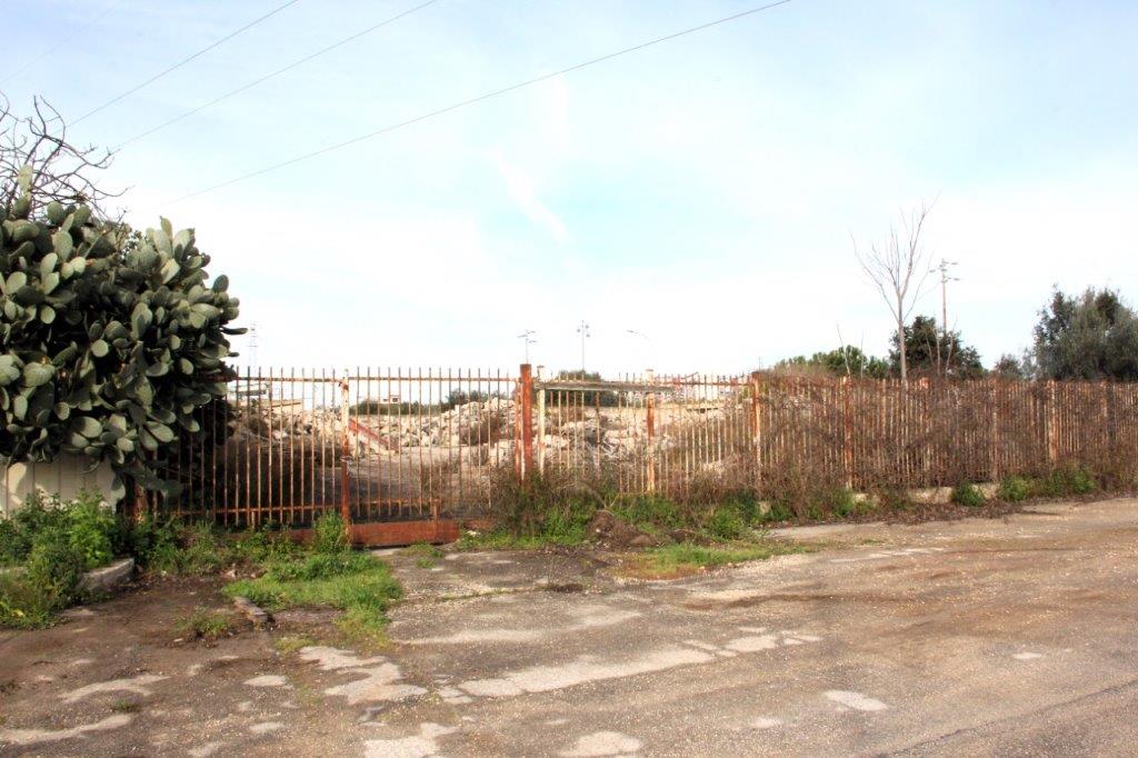 L'area dove sorgerà il nuovo Ccr di Barletta