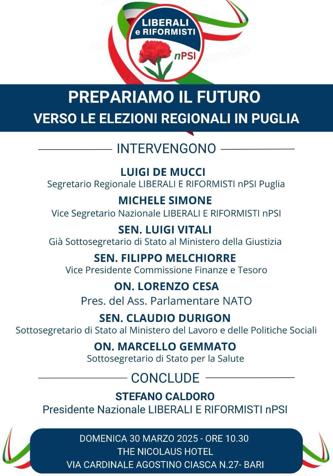 Liberali e Riformisti del Nuovo PSI Puglia