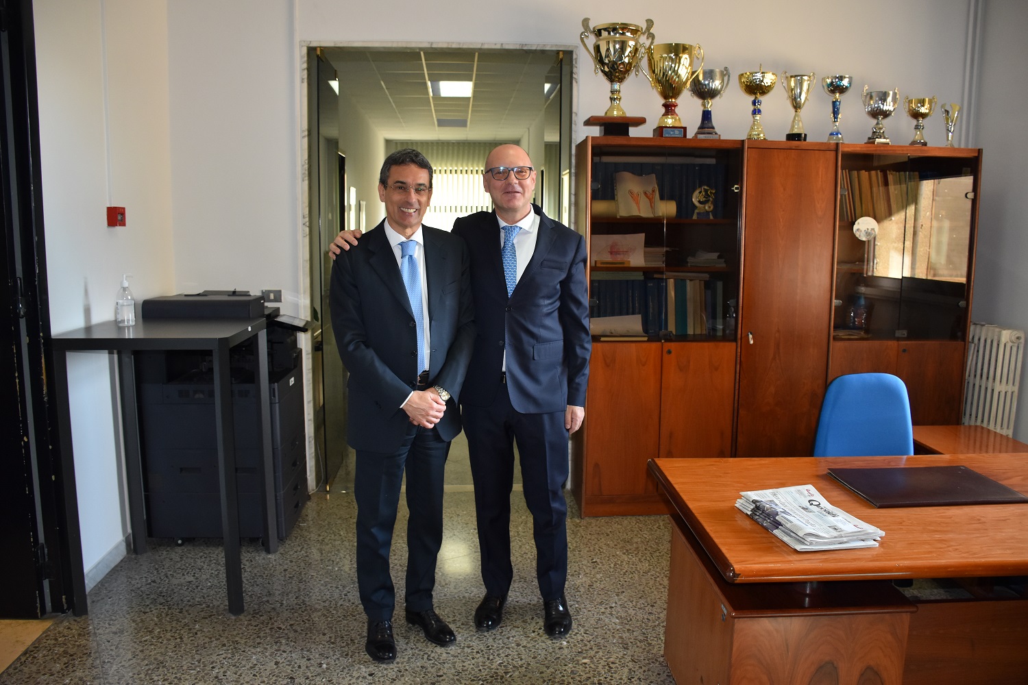 Il Questore Vincenzo Massimo Modeo e il Prefetto Natalino Domenico Manno