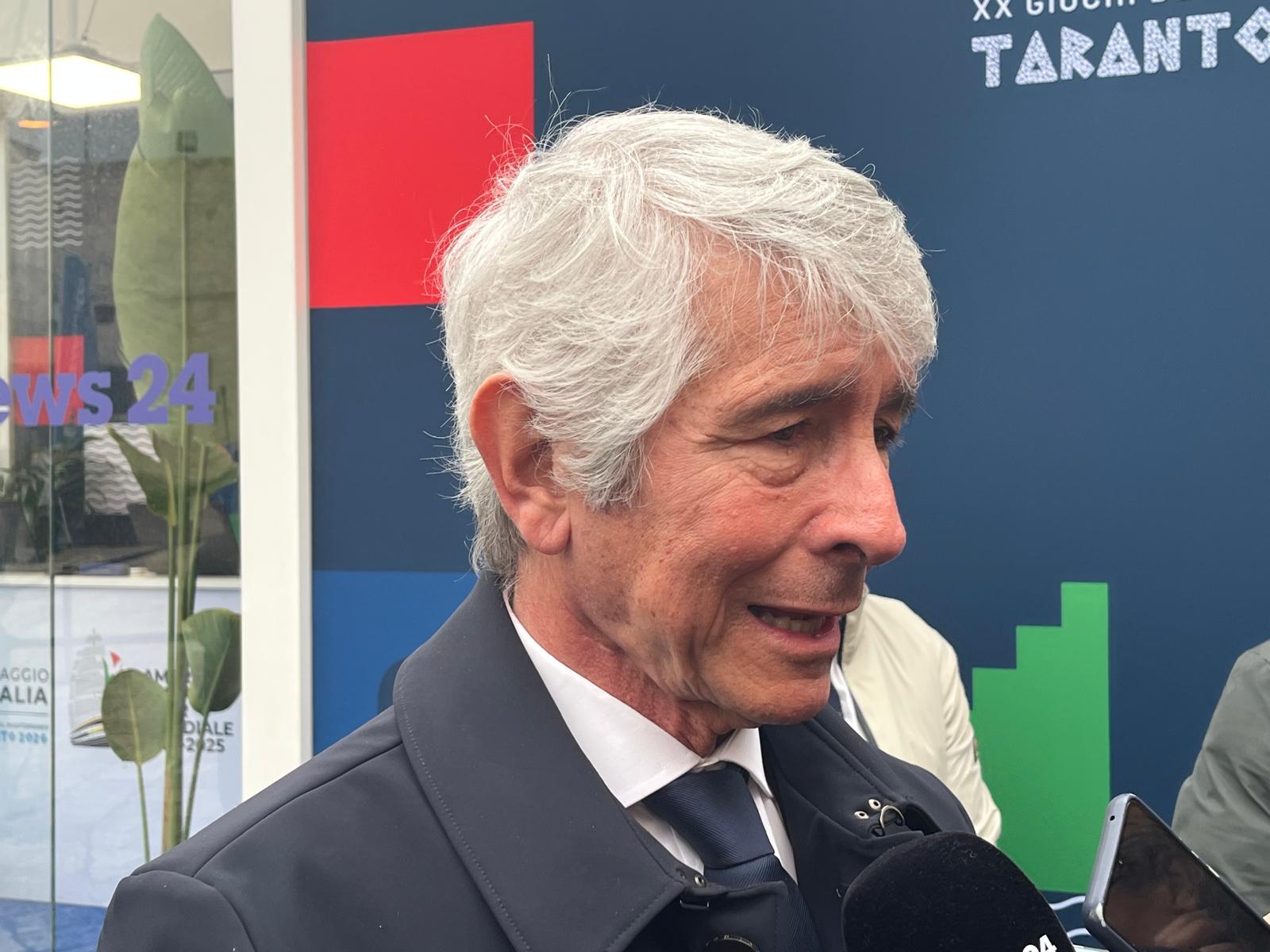 Il Ministro dello Sport, Andrea Abodi a Taranto 