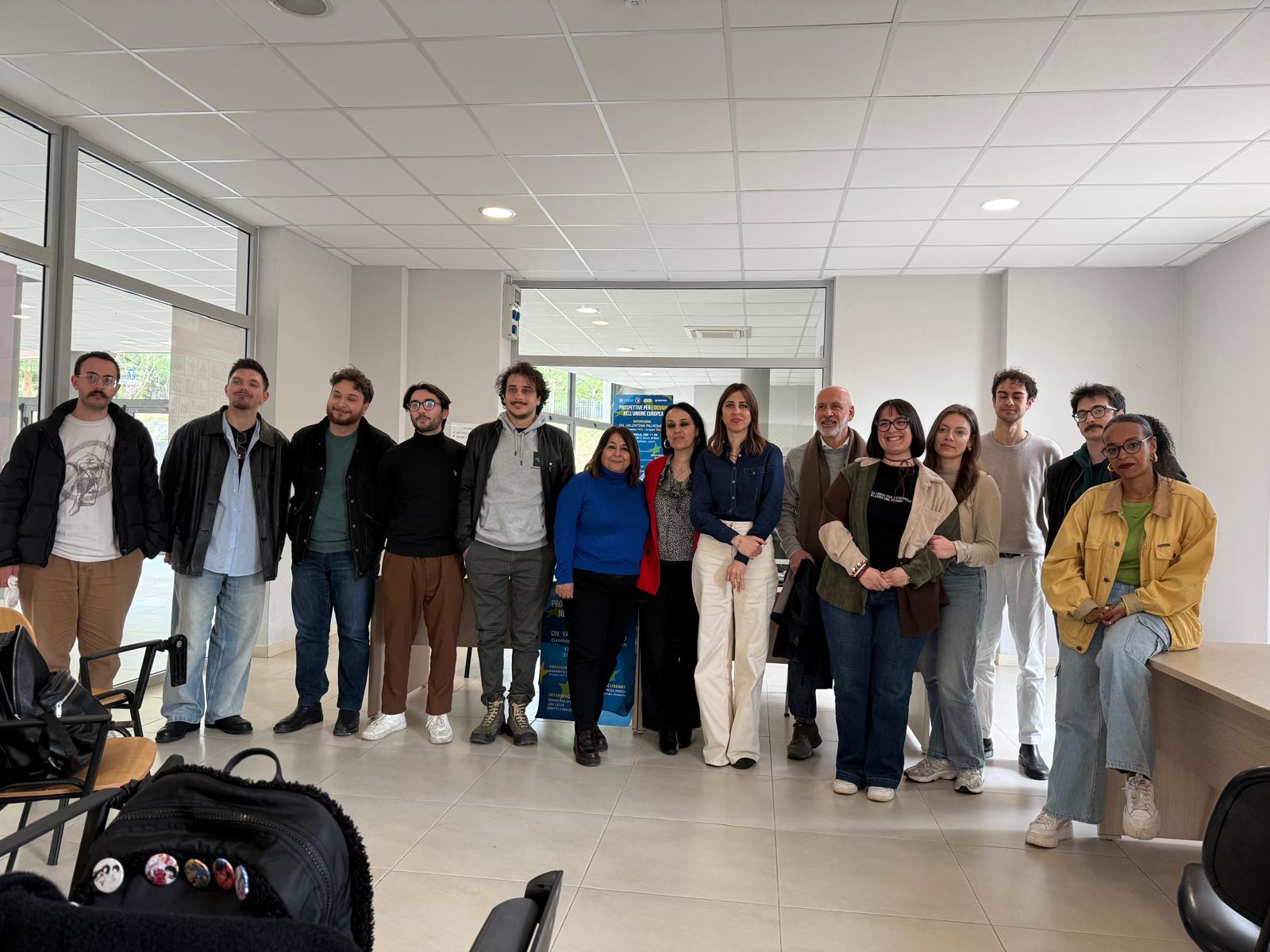 L'incontro nella sede di Unisalento con l'eurodeputata Valentina Palmisano