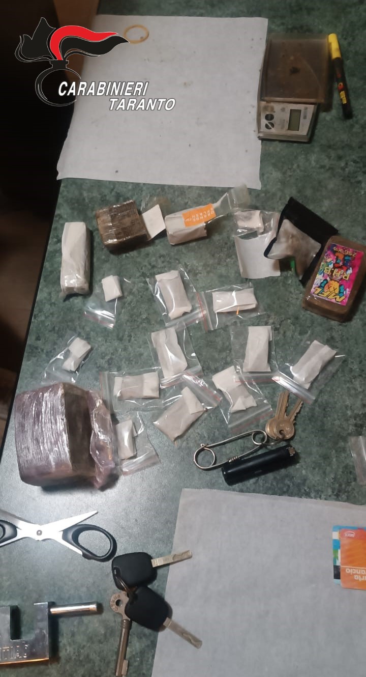 La droga sequestrata